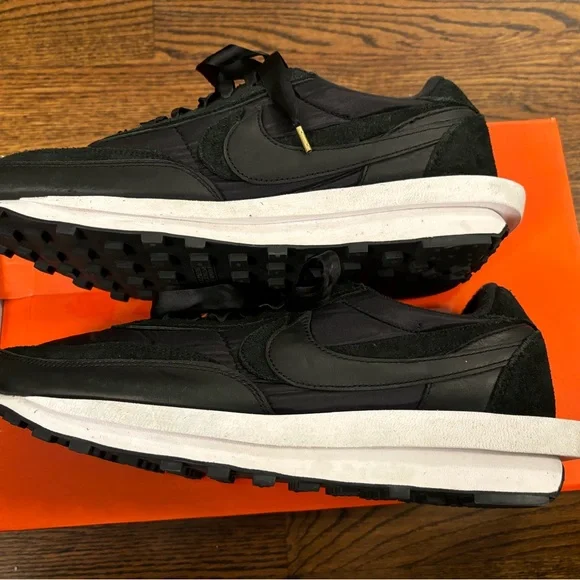 .Nike LD Waffle Sacai Black Nylon Size 14 - Picture 4 of 10